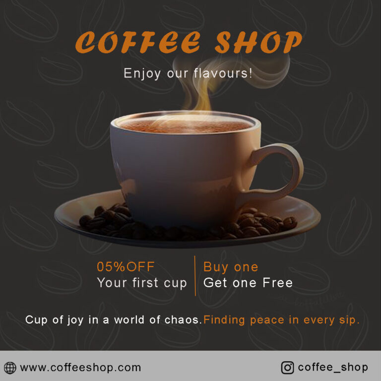 coffee social media poster